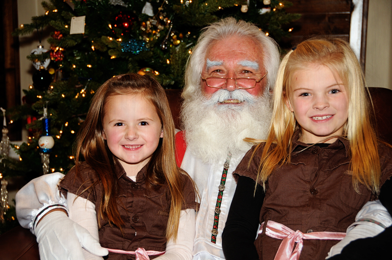 Girls and Santa - small